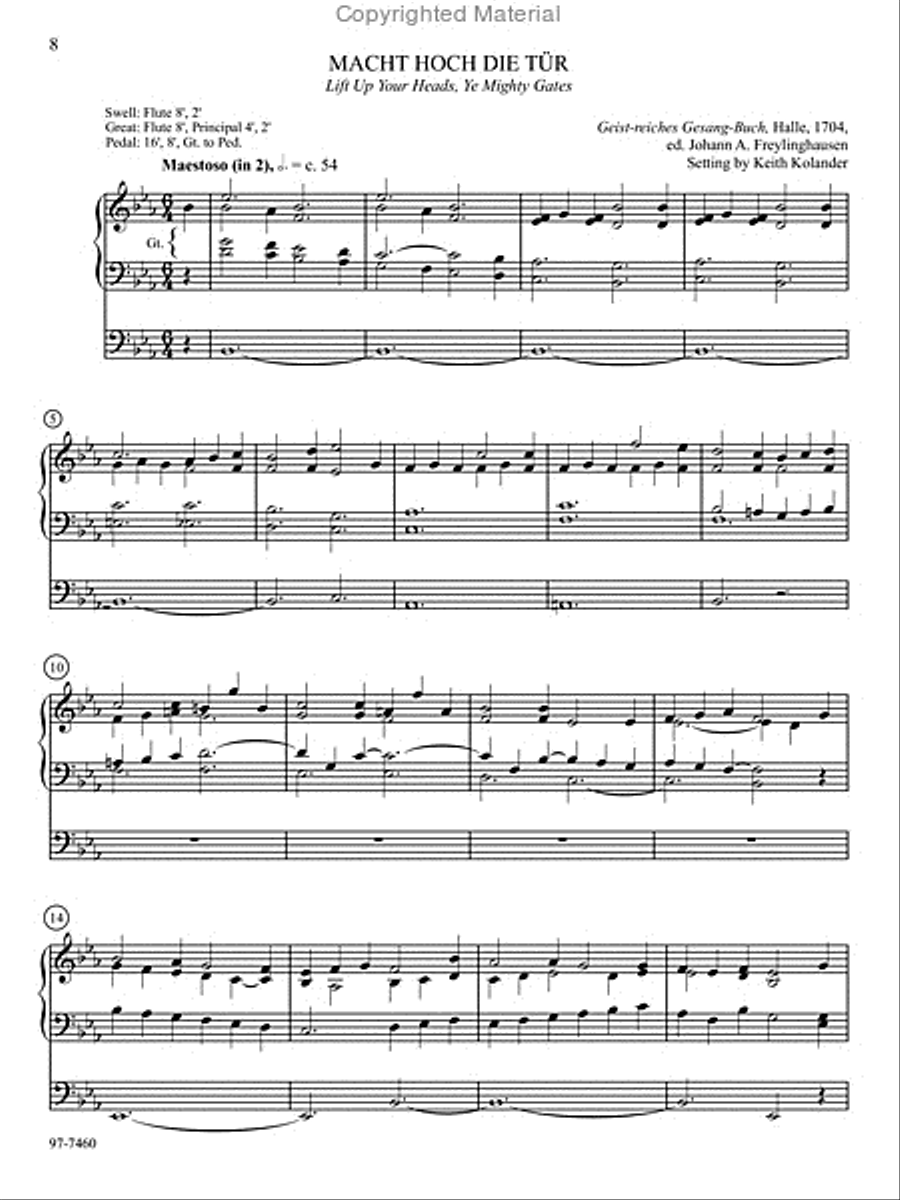 Hymn Prelude Library: Lutheran Service Book, Vol. 7 (M) Organ scores gallery preview page 3