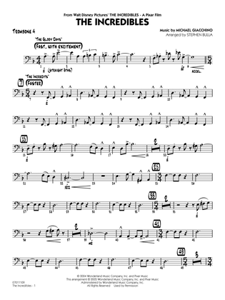 The Incredibles (arr. Stephen Bulla) - Trombone 4