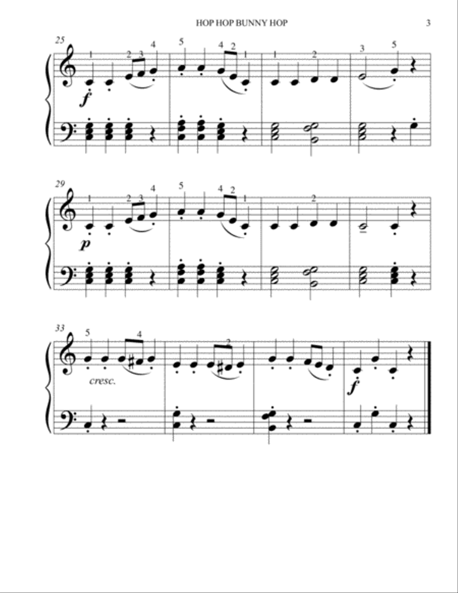Hop Hop Bunny Hop Piano Method scores gallery preview page 5