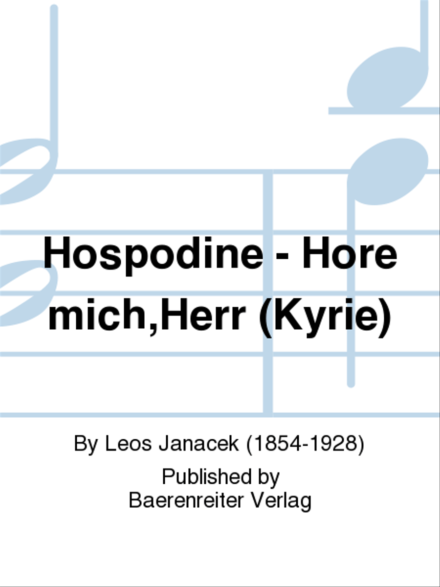 Hospodine - Höre mich, Herr (Kyrie) 4-Part scores gallery preview page 1