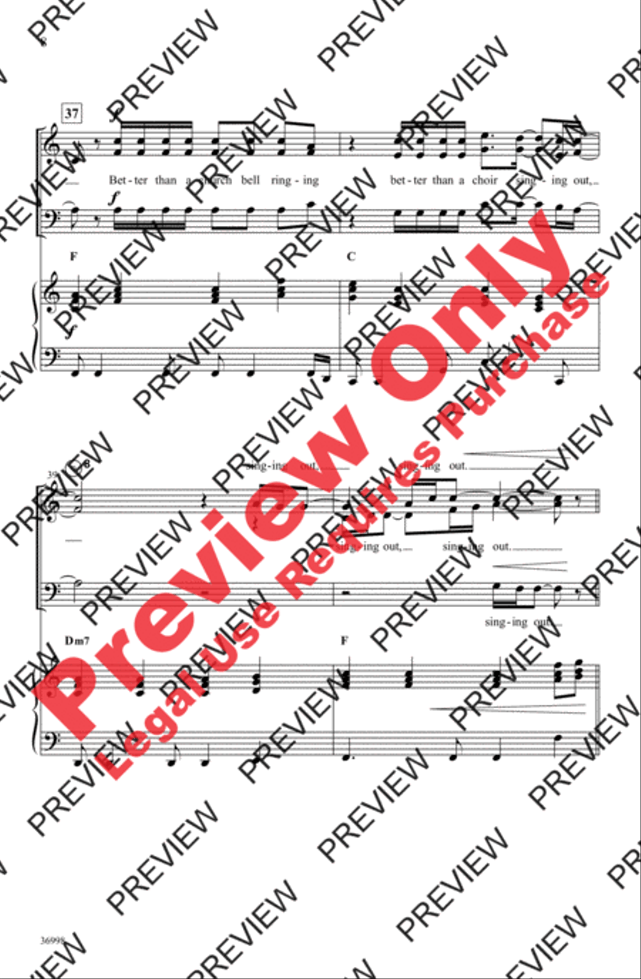 Better Than a Hallelujah 3-Part scores gallery preview page 8