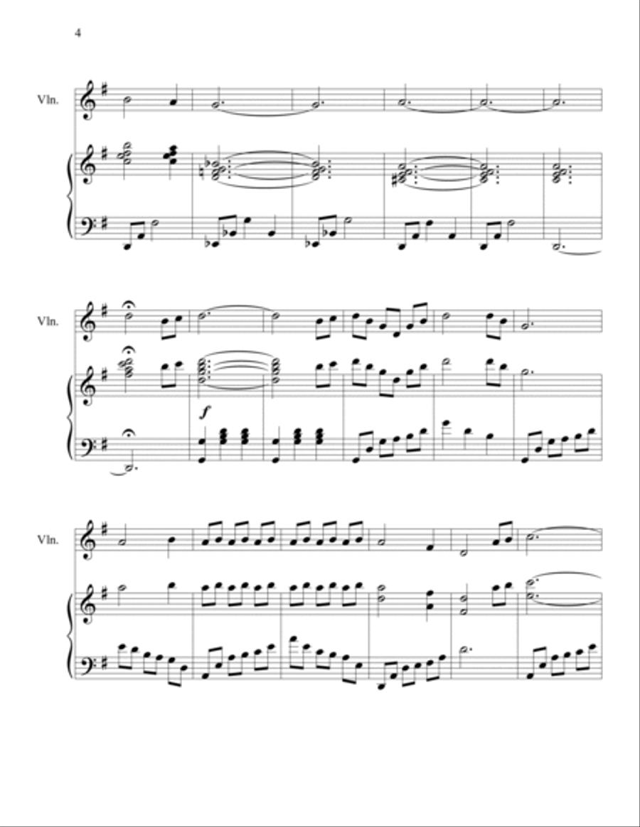 Hymn Collection for Advanced Piano & Violin Violin Solo scores gallery preview page 4