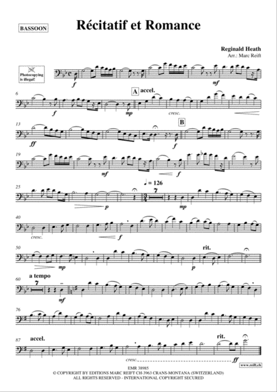Recitatif et Romance Recitatif et Romance Bassoon Solo scores gallery preview page 2