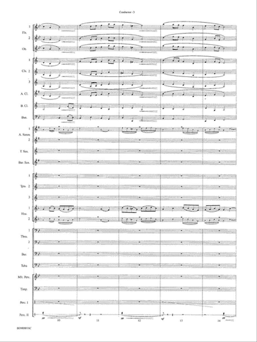 To Challenge the Sky and Heavens Above: Score Concert Band scores gallery preview page 5
