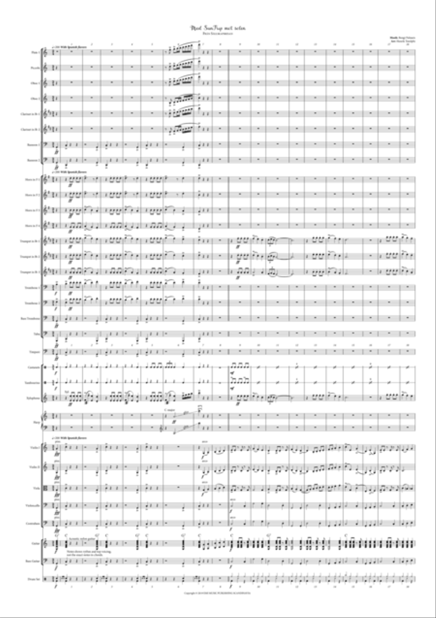 Med Suntrip Mot Solen Full Orchestra scores gallery preview page 3