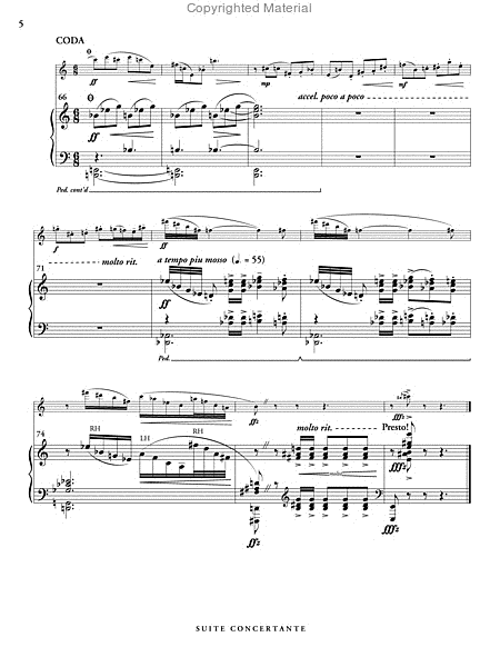 Suite Concertante for Alto Saxophone & Piano