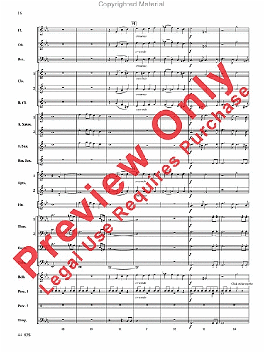 Cobra Dance Concert Band scores gallery preview page 17
