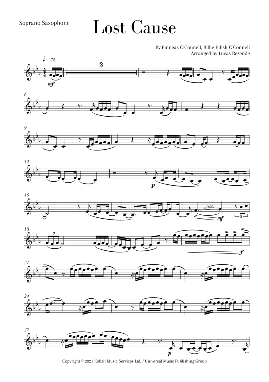 Lost Cause Small Ensemble scores gallery preview page 1