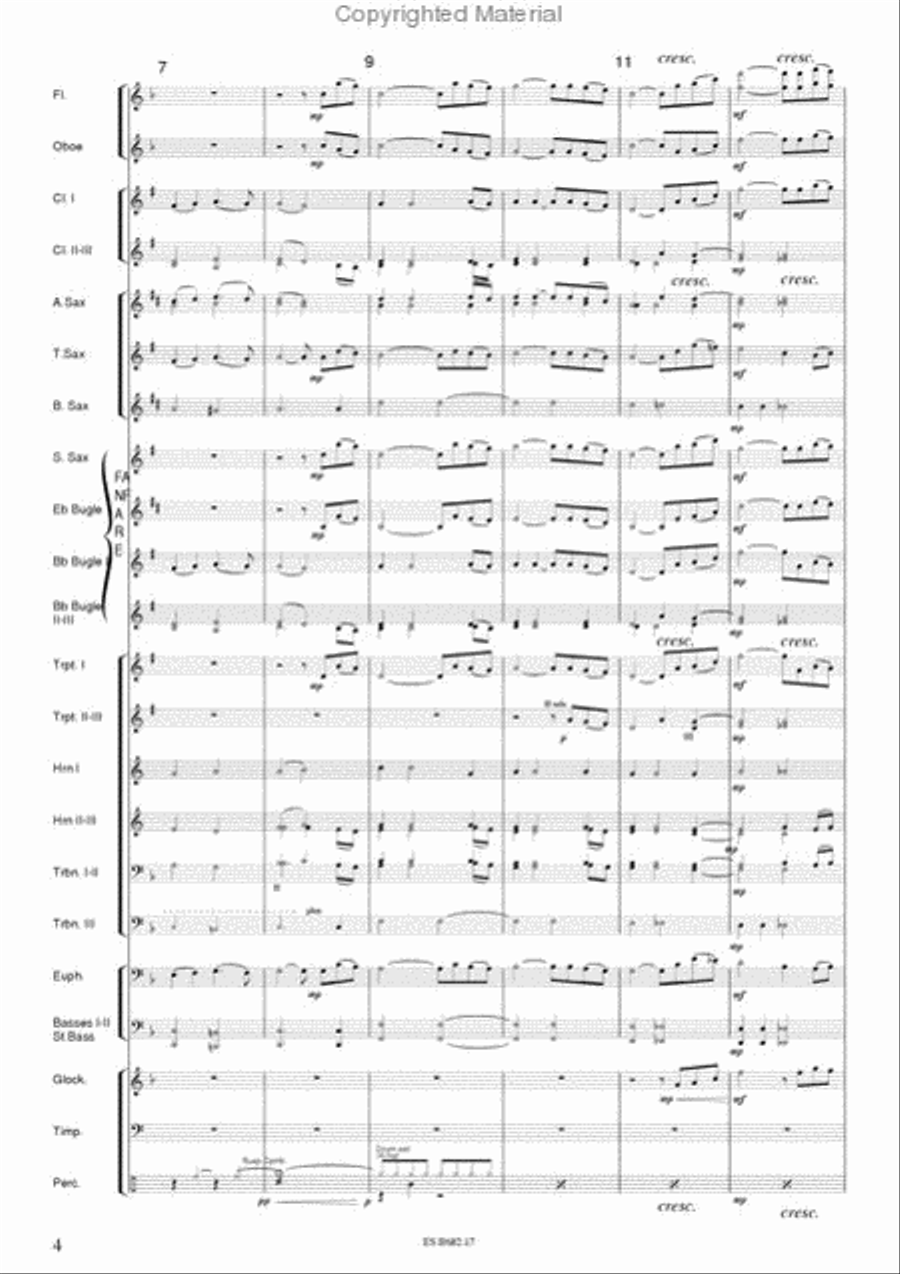 Playing Love Concert Band scores gallery preview page 4