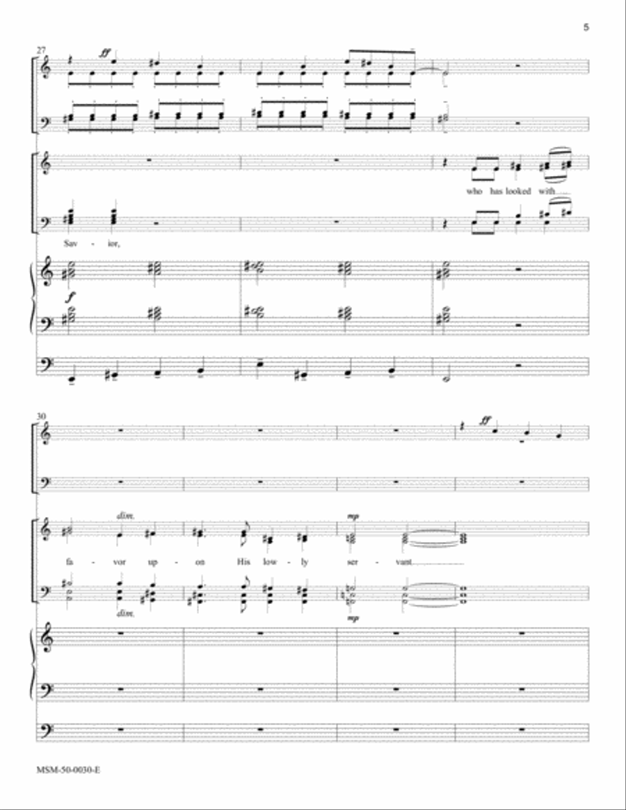 Magnificat Magnificat Choir scores gallery preview page 5