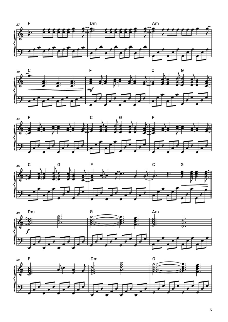 How Did It End? Piano Solo scores gallery preview page 3