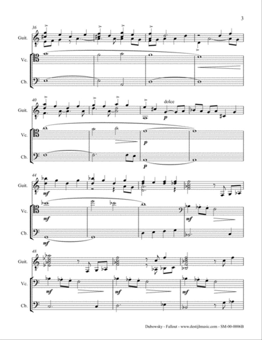 Fallout (Gtr/Vc/Cb) Small Ensemble scores gallery preview page 5