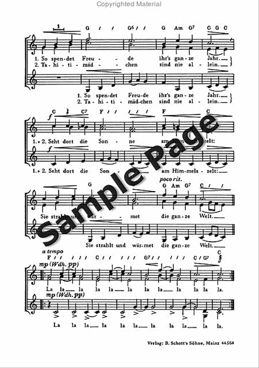 Lasset Uns Singen Tahitian Folksng SMezA scores gallery preview page 3