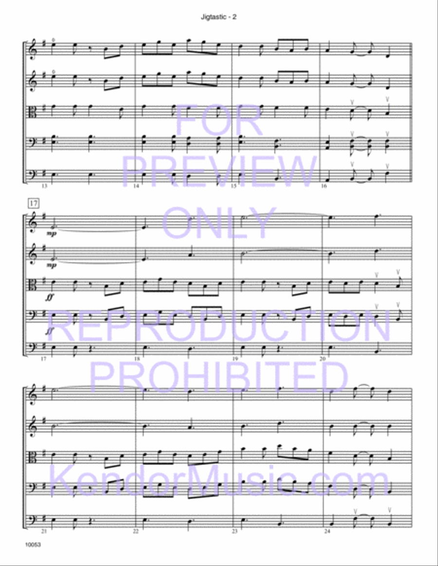 Jigtastic (Full Score) Jigtastic (Full Score) String Orchestra scores gallery preview page 3