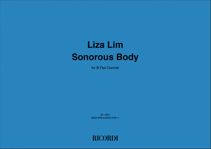 Sonorous Body Clarinet Solo scores gallery preview page 1