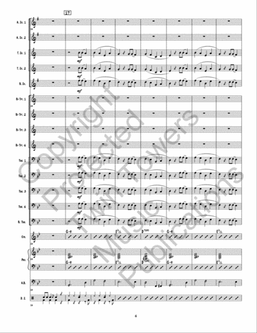 Caramel Macchiato Caramel Macchiato Jazz Ensemble scores gallery preview page 5