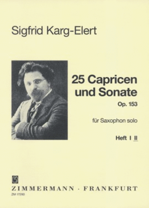 Book cover for 25 Caprices and Sonata Op. 153 Heft 2