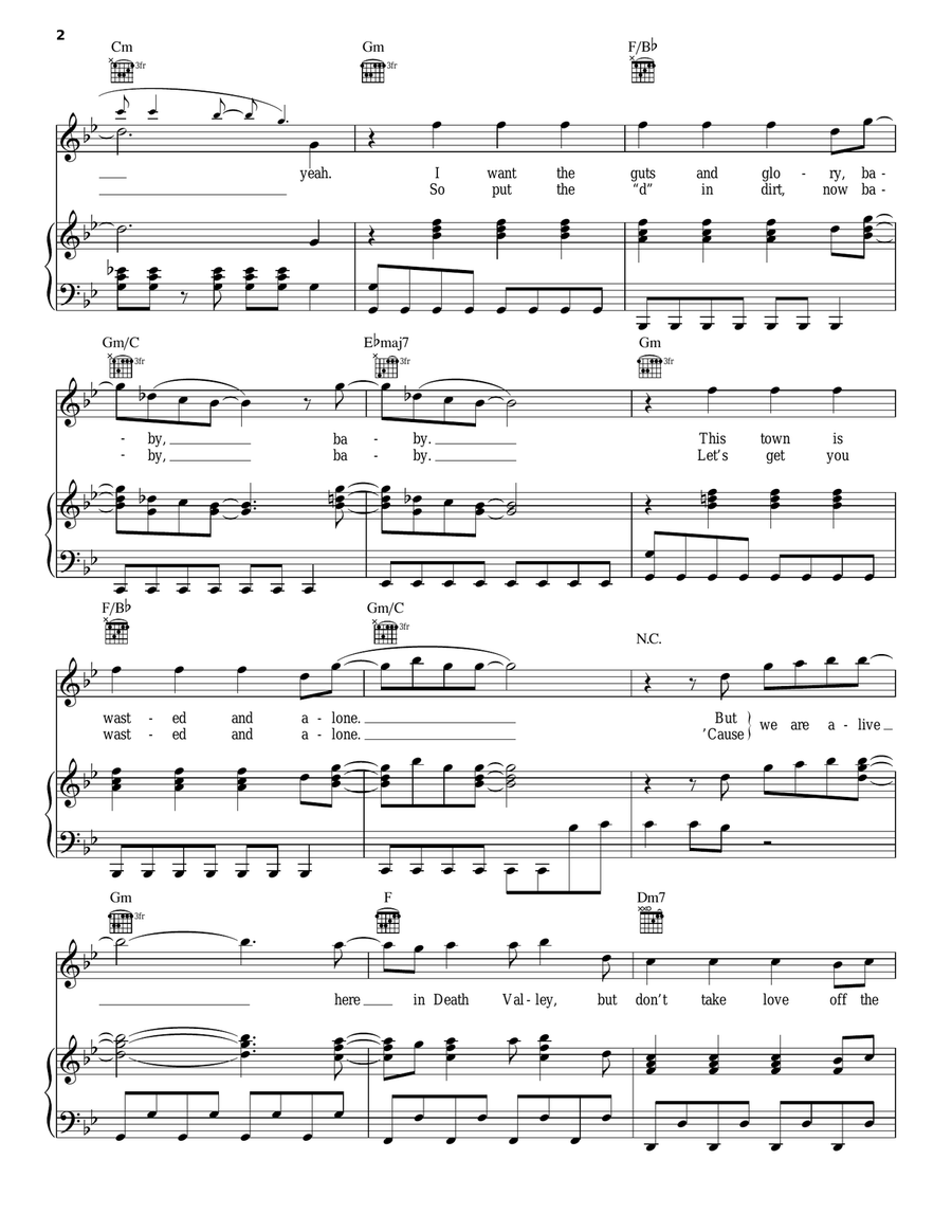 Death Valley Acoustic Guitar scores gallery preview page 2