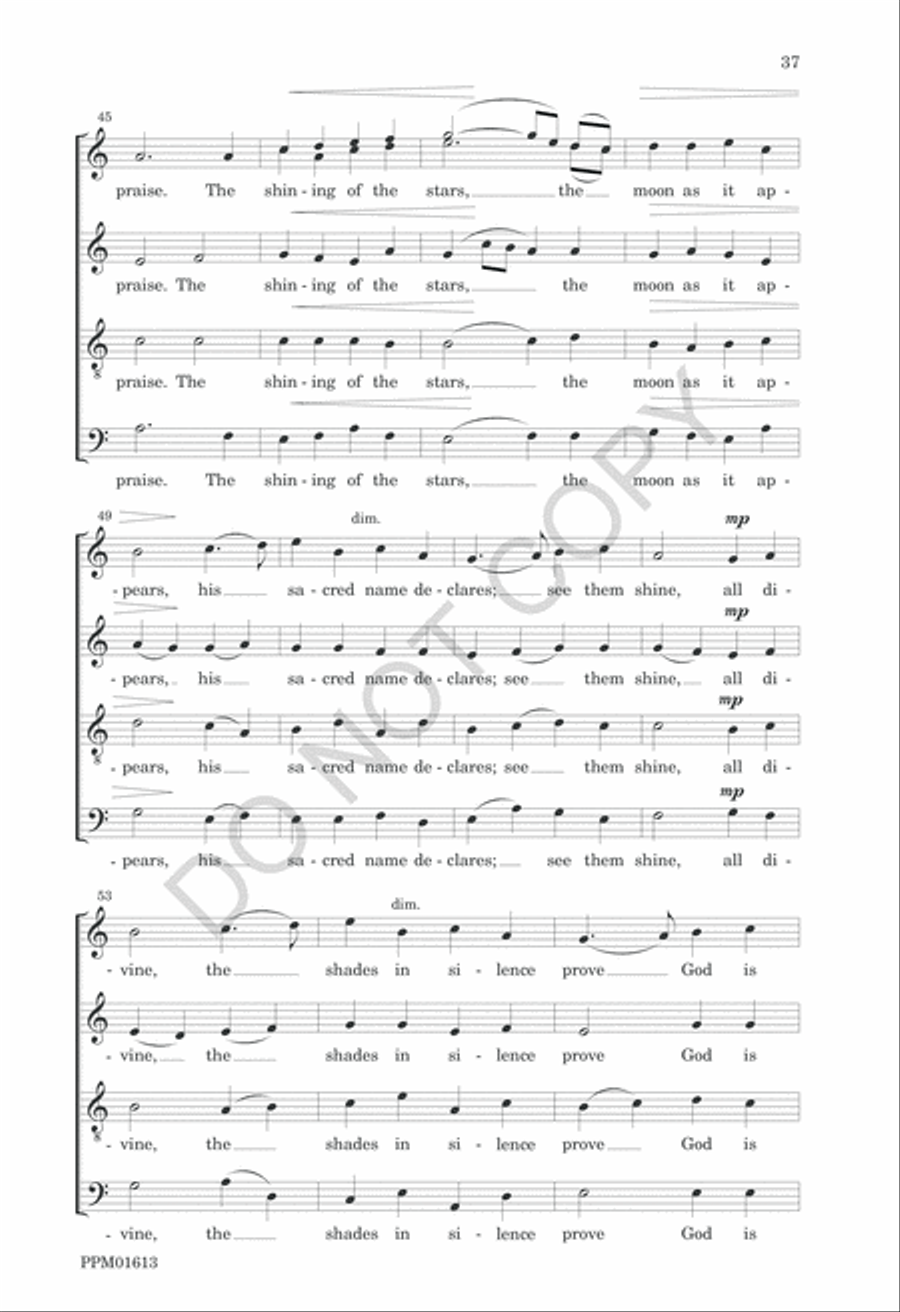 Nine American Folk Hymns 4-Part scores gallery preview page 40