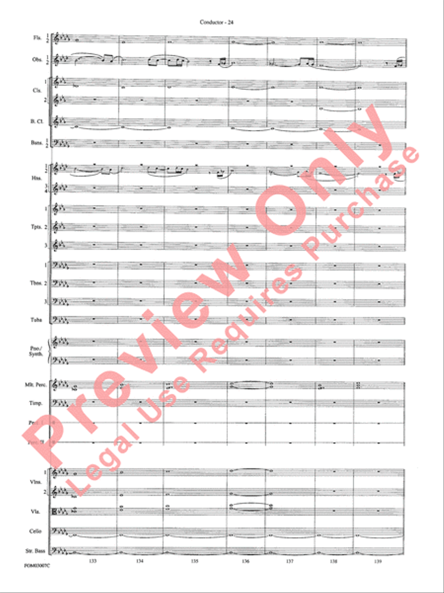 Symphonic Suite from Lord of the Rings: The Two Towers - Conductor Score