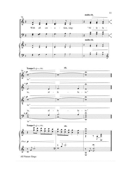 All Nature Sings-SATB-Digital Download image number null