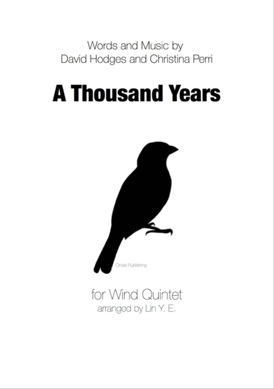A Thousand Years (Part 2) Woodwind Quintet scores gallery preview page 1