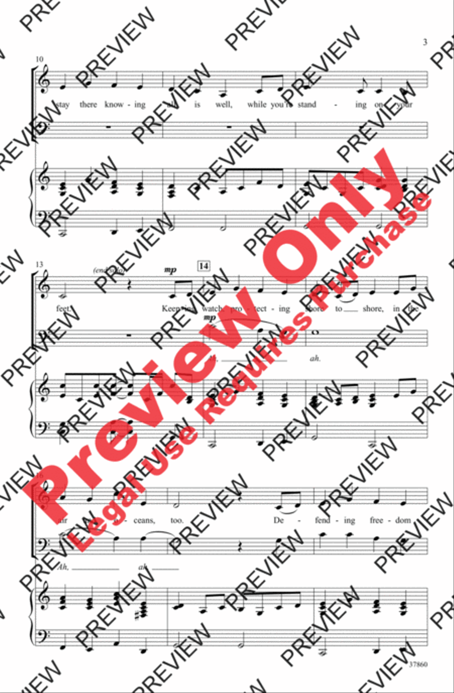 Thank You, Soldiers 3-Part scores gallery preview page 3