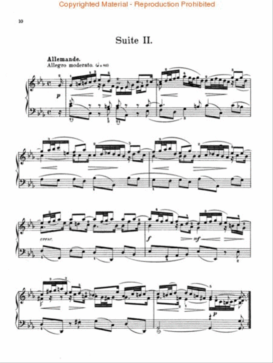 French Suites Piano Solo scores gallery preview page 3