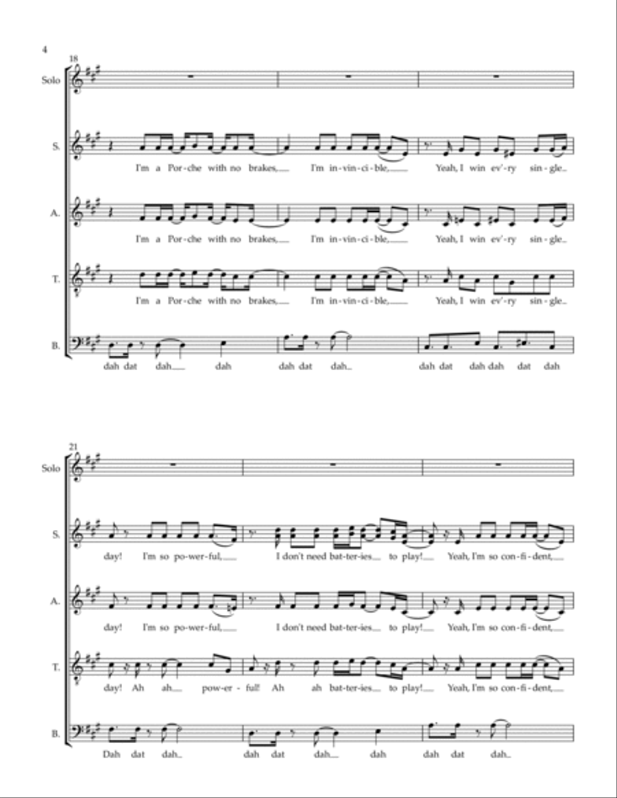 Unstoppable 4-Part scores gallery preview page 4