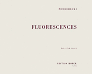 Book cover for Fluorescences, Full Score
