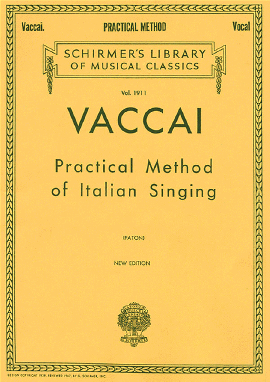 Practical Method of Italian Singing Voice Solo scores gallery preview page 1