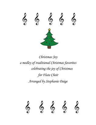 Book cover for Christmas Joy Medley for Flute Choir