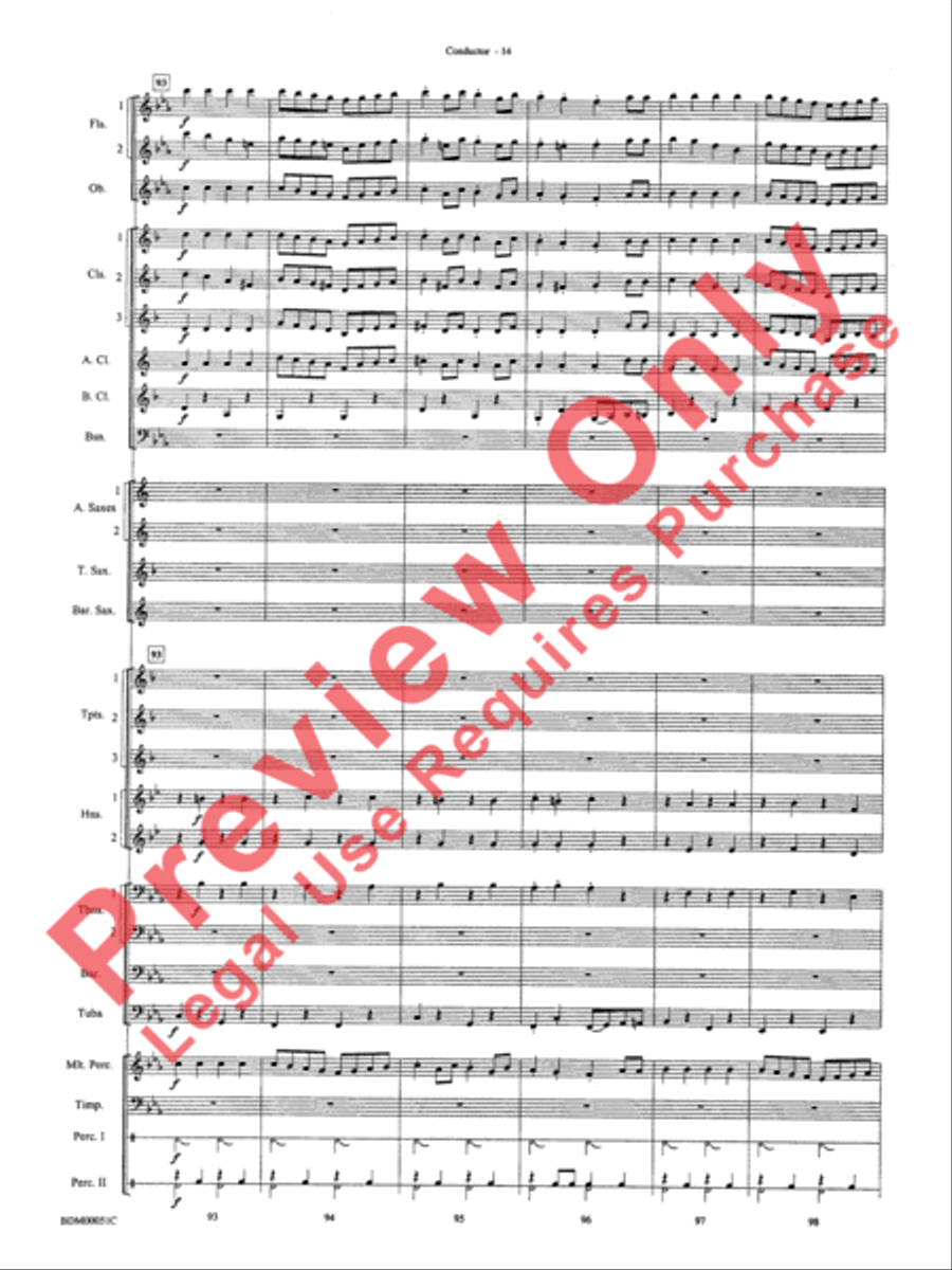 Parade of the Wooden Soldiers Concert Band scores gallery preview page 16