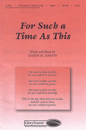 Book cover for For Such a Time as This