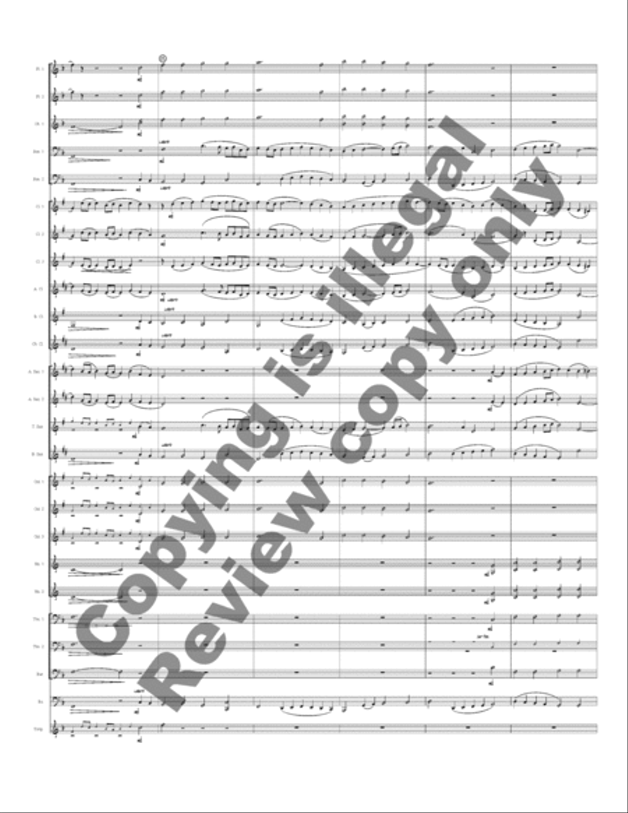 Rhosymedre, Prelude On a Welsh Hymn Tune Concert Band scores gallery preview page 6