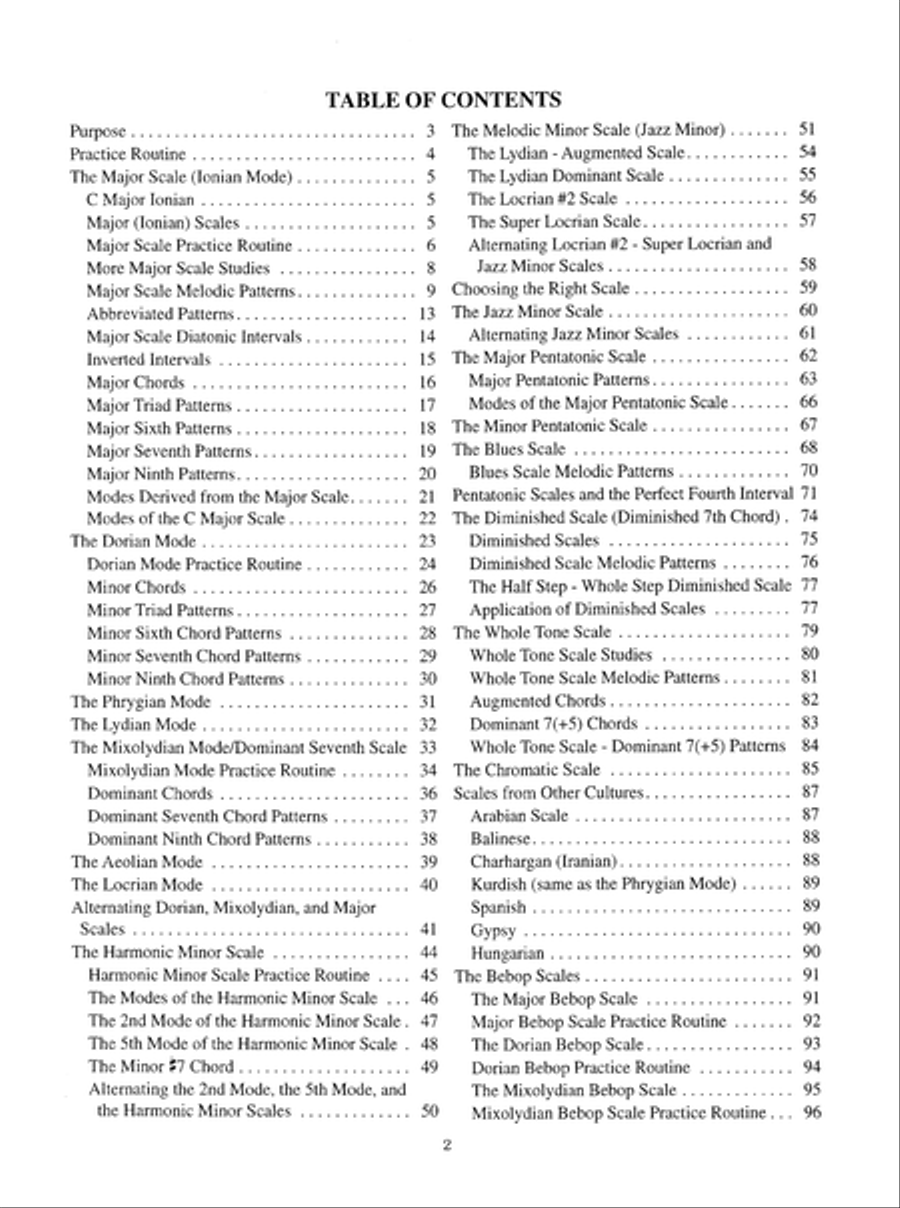 Encyclopedia of Scales, Modes & Melodic Patterns-A Unique Approach to Developing Ear, Mind and Finger Coordination for all Instruments