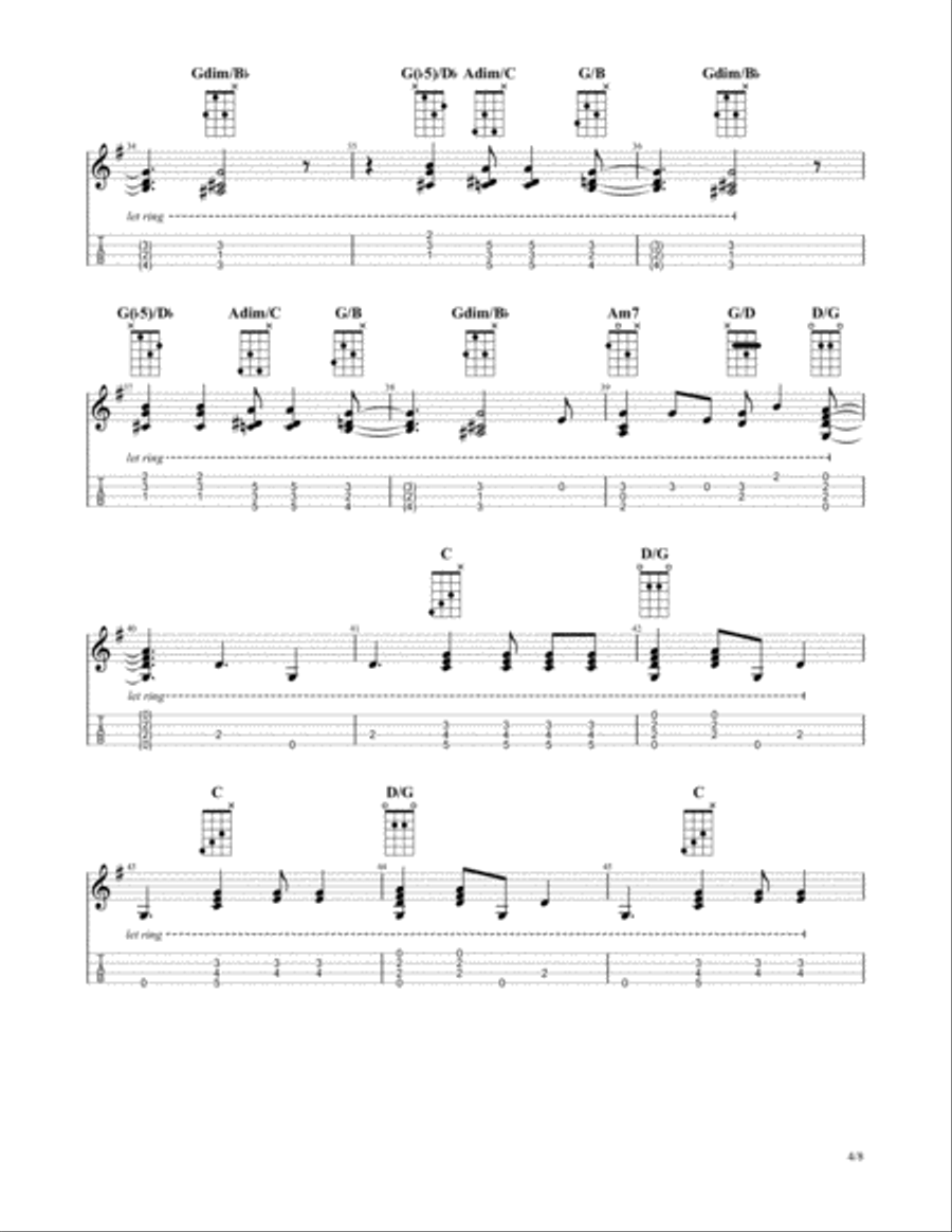 Christmas Is Coming from A CHARLIE BROWN CHRISTMAS Ukulele scores gallery preview page 4
