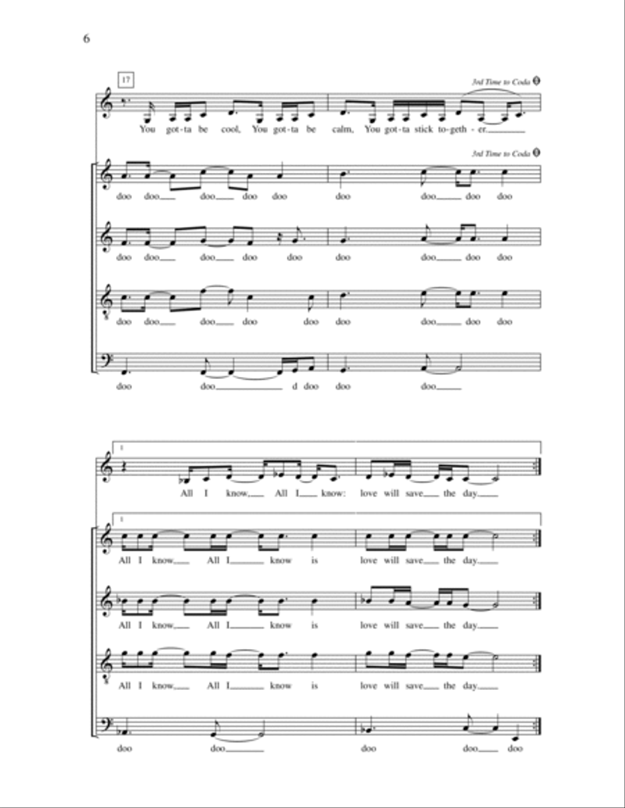 You Gotta Be You Gotta Be 4-Part scores gallery preview page 6
