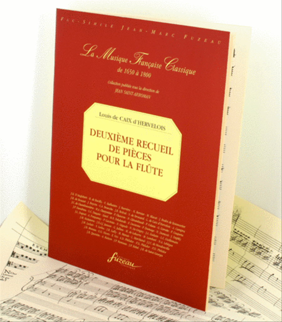 Caix d'Hervelois Second volume of pieces for flute with continuo Flute