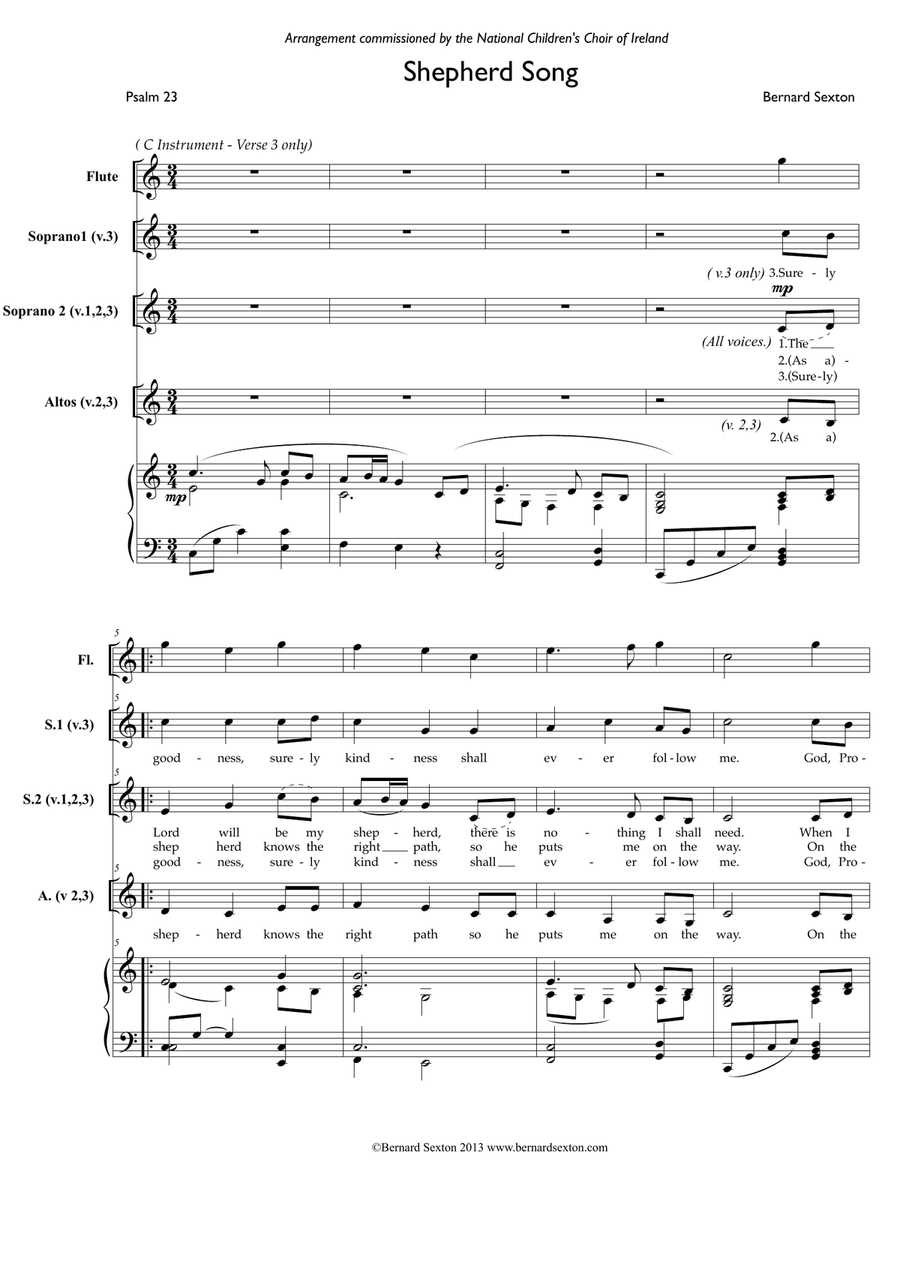 Shepherd Song SSA SSA scores gallery preview page 2