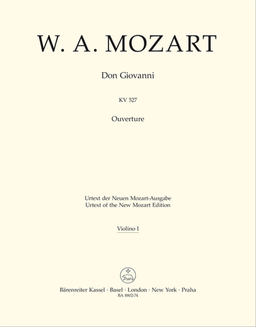 Ouverture zu "Don Giovanni" KV 527