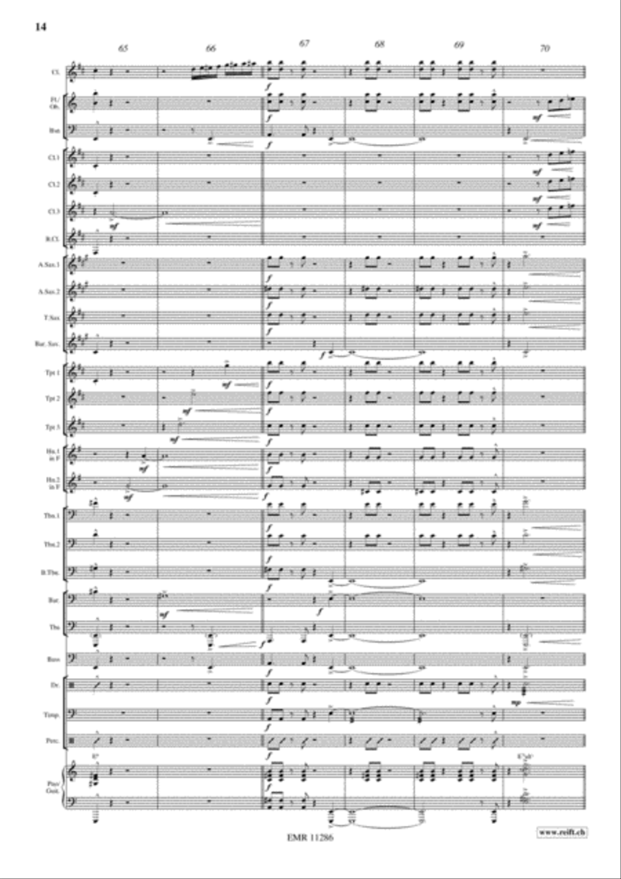 Swingair Bumble Bee Concert Band scores gallery preview page 15
