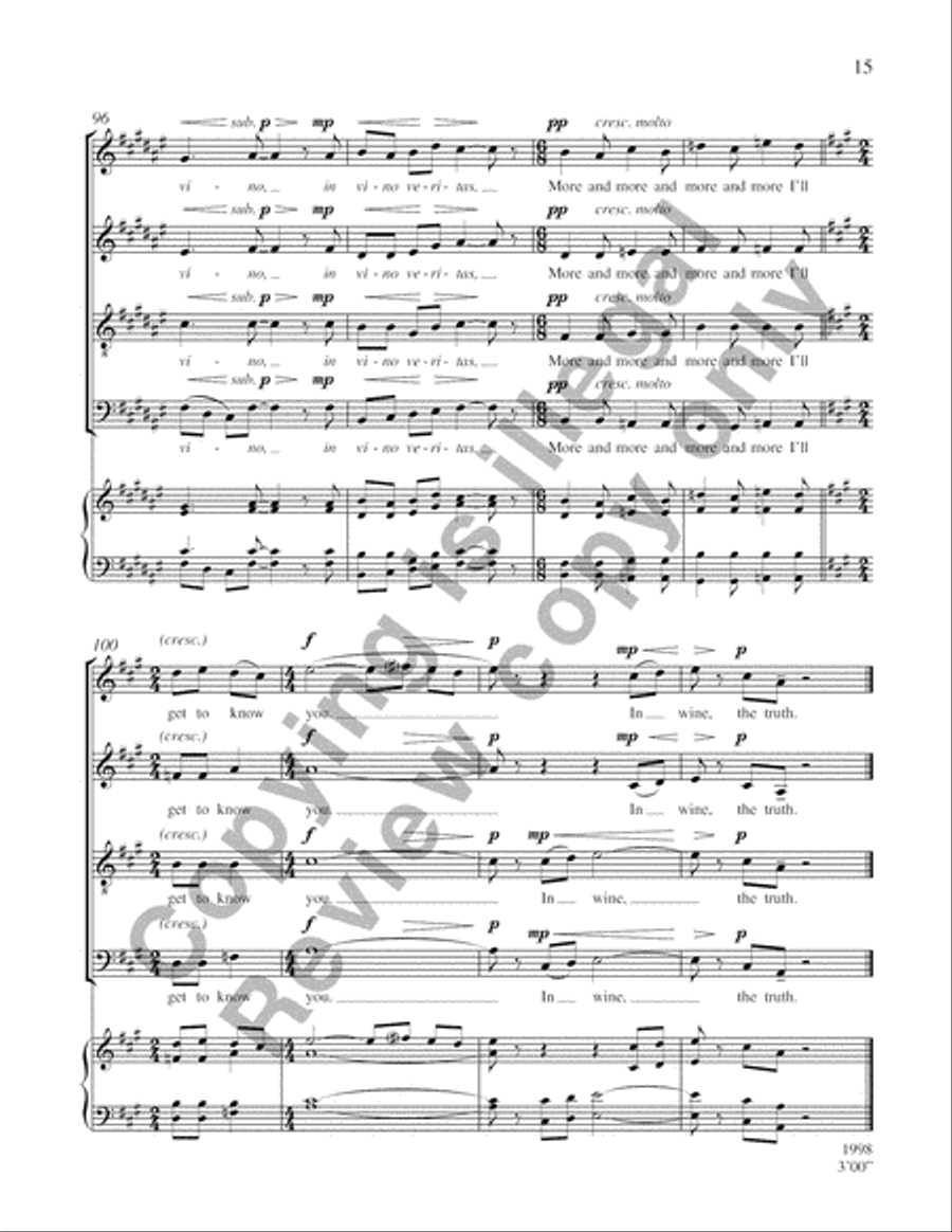 In vino veritas 4-Part scores gallery preview page 12