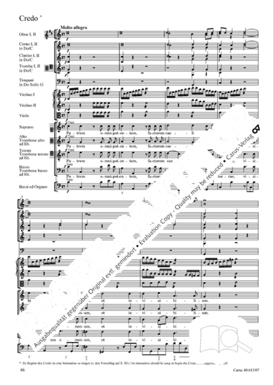 Mass in C (Missa in C) 4-Part scores gallery preview page 53