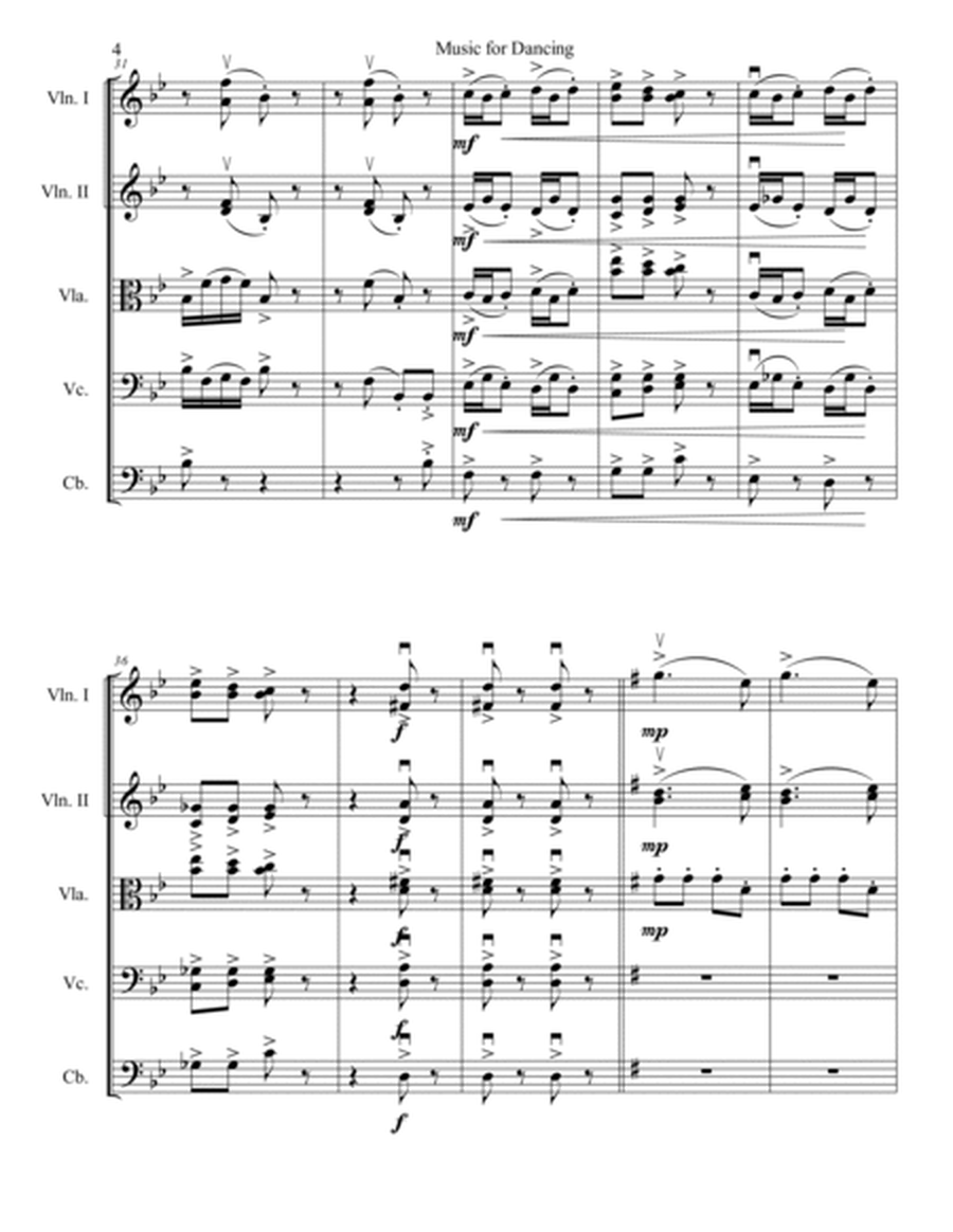 Music for Dancing - Score Only