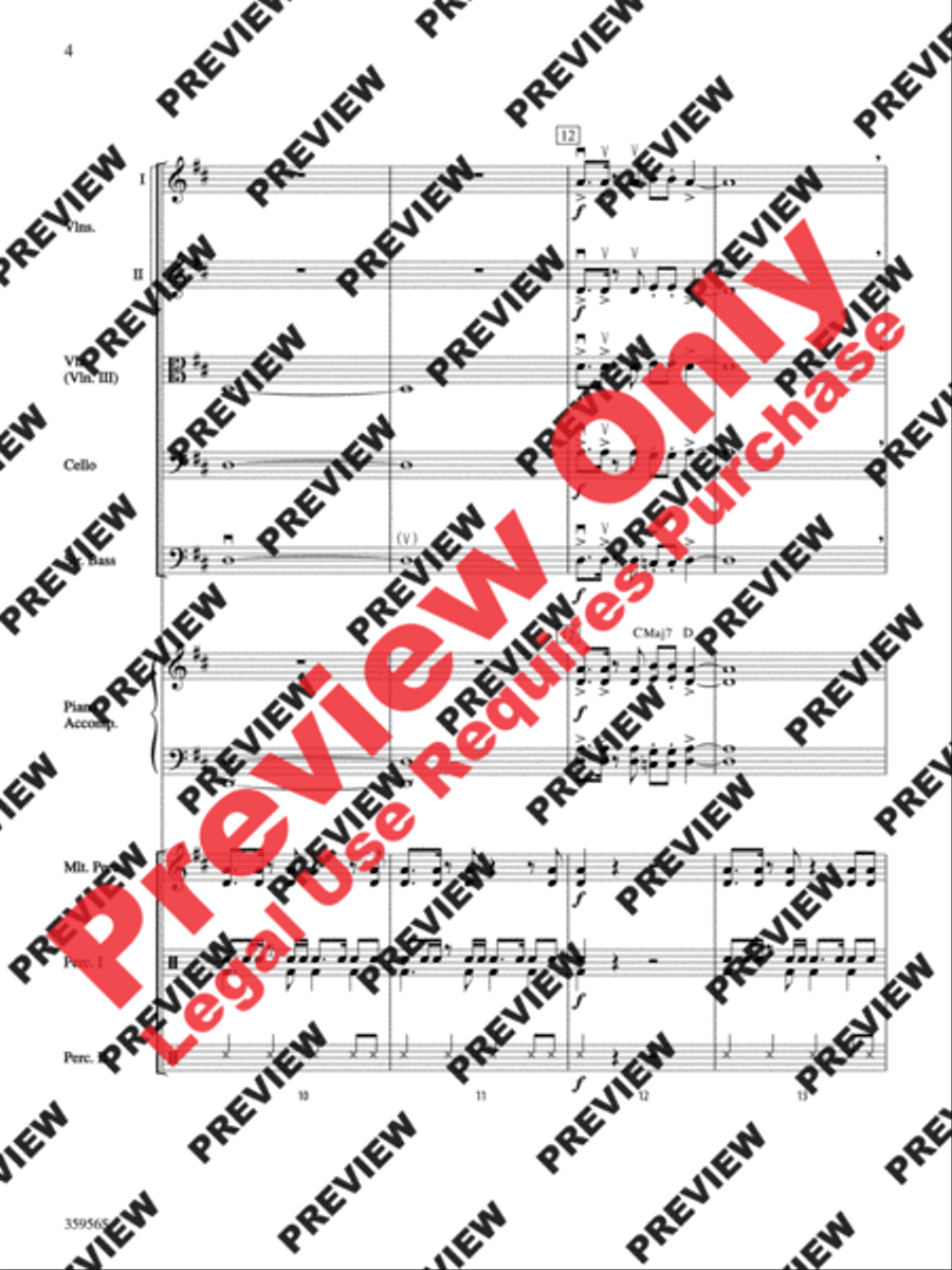 African Adventure String Orchestra scores gallery preview page 5