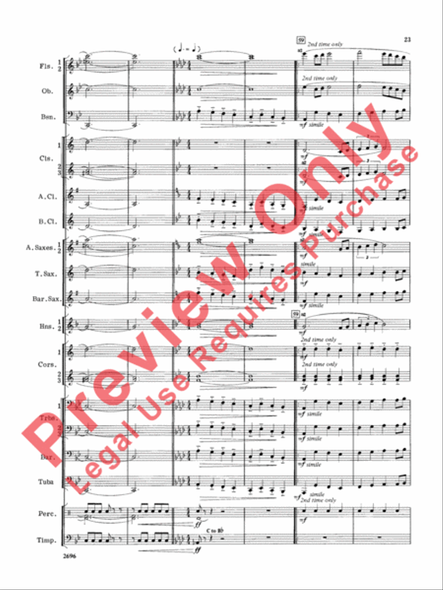 Hudson River Suite Hudson River Suite Concert Band scores gallery preview page 24