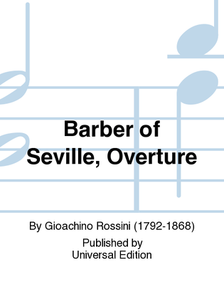 Book cover for Barber of Seville, Overture