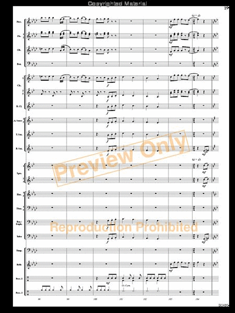 An American Spectacular An American Spectacular Concert Band scores gallery preview page 18