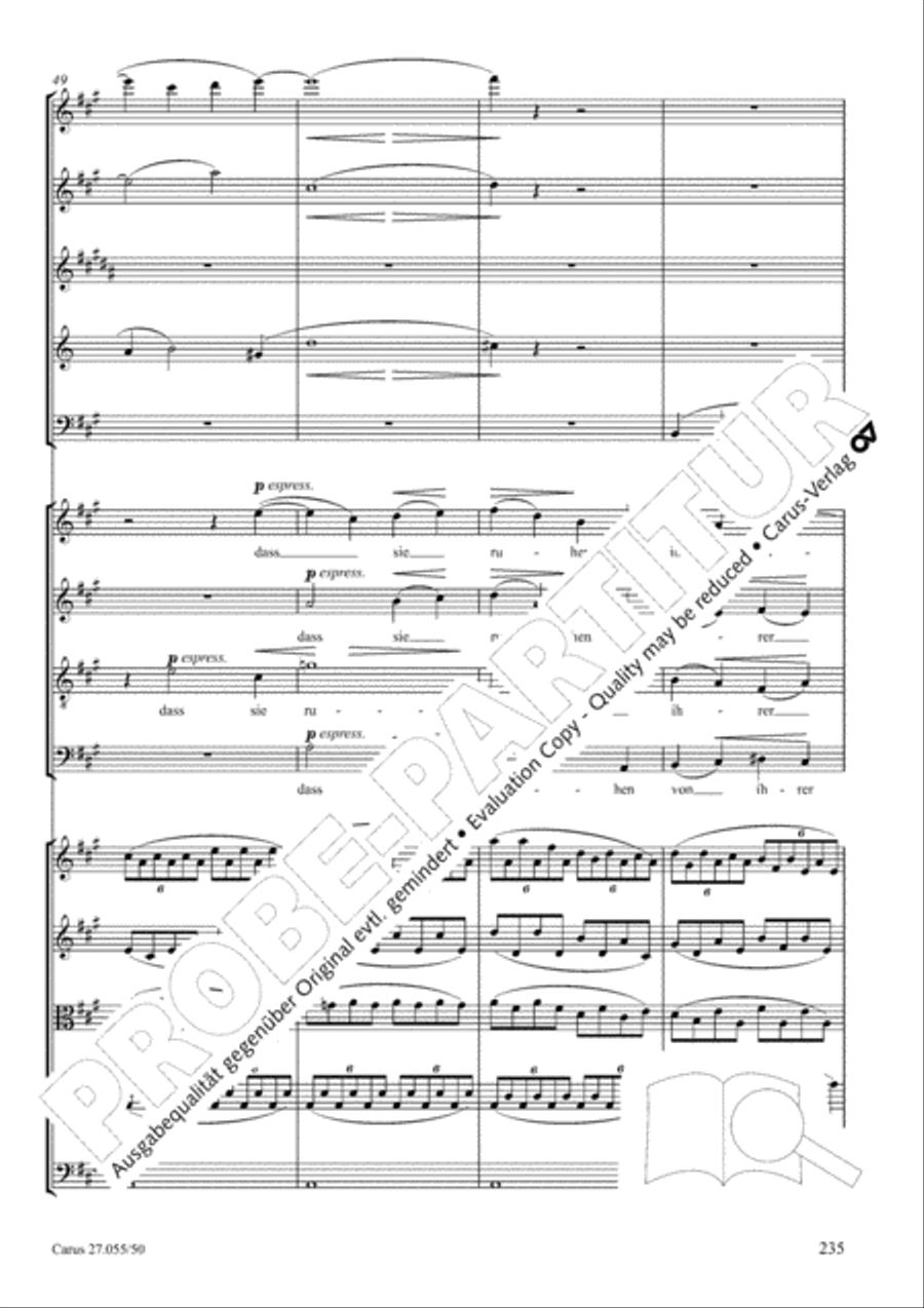 Ein Deutsches Requiem (German Requiem) 4-Part scores gallery preview page 242